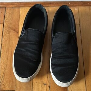 Black Slip-On Men's Shoes